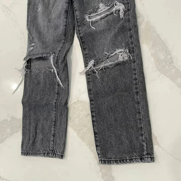 BDG Urban Outfitters Denim Jeans Black Slim Straight Button Fly Women's Size 24 - Picture 2 of 8
